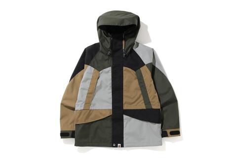 A BATHING APEからCORDURAファブリックを使用したスノージャケット「COLOR BLOCK CORDURA SNOWBOARD JACKET」が10/24から発売 (ア ベイシング エイプ)