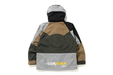 A BATHING APEからCORDURAファブリックを使用したスノージャケット「COLOR BLOCK CORDURA SNOWBOARD JACKET」が10/24から発売 (ア ベイシング エイプ)