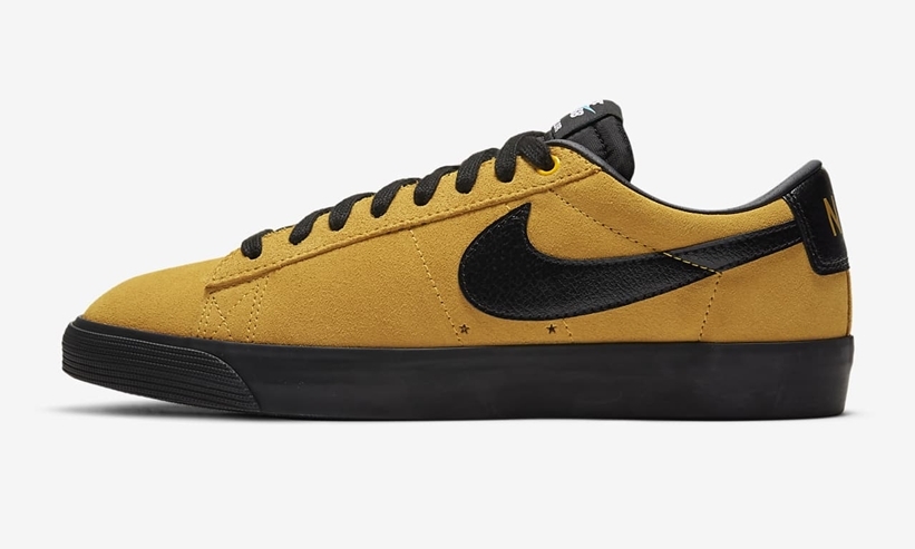 ナイキ SB ブレーザー ロー GT “ユニバーシティゴールド/ブラック” (NIKE SB BLAZER LOW GT “University Gold/Black”) [704939-700]