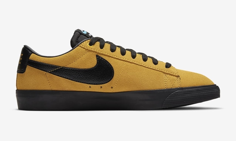 ナイキ SB ブレーザー ロー GT “ユニバーシティゴールド/ブラック” (NIKE SB BLAZER LOW GT “University Gold/Black”) [704939-700]