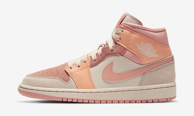 ナイキ エア ジョーダン 1 ミッド “アトミックオレンジ/アプリコットピンク” (NIKE AIR JORDAN 1 MID “Atomic Orange/Apricot Agate”) [DH4270-800]