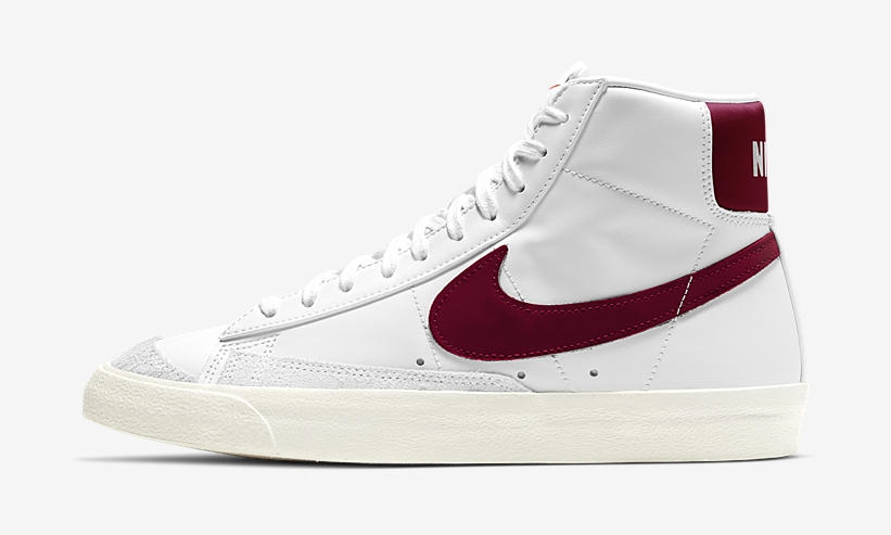 ナイキ ブレーザー ミッド 77 ビンテージ “ホワイト/マルーン” (NIKE BLAZER MID 77 VINTAGE “White/Maroon”) [BQ6806-111]