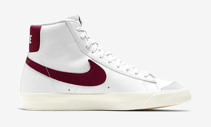 ナイキ ブレーザー ミッド 77 ビンテージ “ホワイト/マルーン” (NIKE BLAZER MID 77 VINTAGE “White/Maroon”) [BQ6806-111]