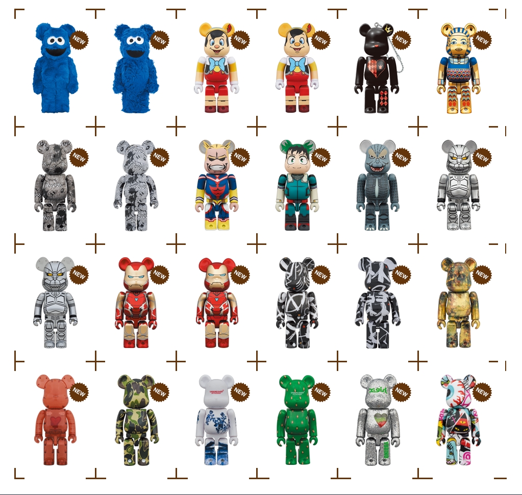 BE@RBRICK ベアブリック 僕のヒーローアカデミア 400%&100%