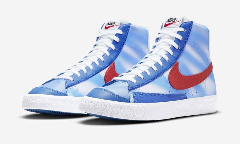 【海外 12/13 発売】ナイキ ブレーザー ミッド 77 ビンテージ “ブルー/ホワイト/レッド” (NIKE BLAZER MID 77 VINTAGE “Blue/White/Red”) [DC1405-400]