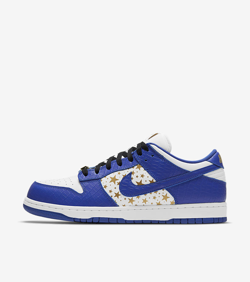 国内 3/6 発売！シュプリーム × ナイキ SB ダンク ロー OG QS “クロコスキン/ゴールドスター” (SUPREME NIKE SB DUNK LOW OG QS “Croc Skin/Gold Stars”) [DH3228-100,101,102,103]