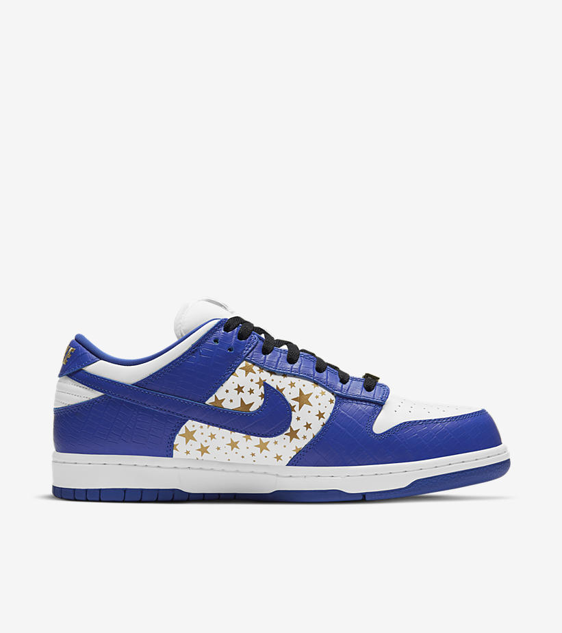 国内 3/6 発売！シュプリーム × ナイキ SB ダンク ロー OG QS “クロコスキン/ゴールドスター” (SUPREME NIKE SB DUNK LOW OG QS “Croc Skin/Gold Stars”) [DH3228-100,101,102,103]