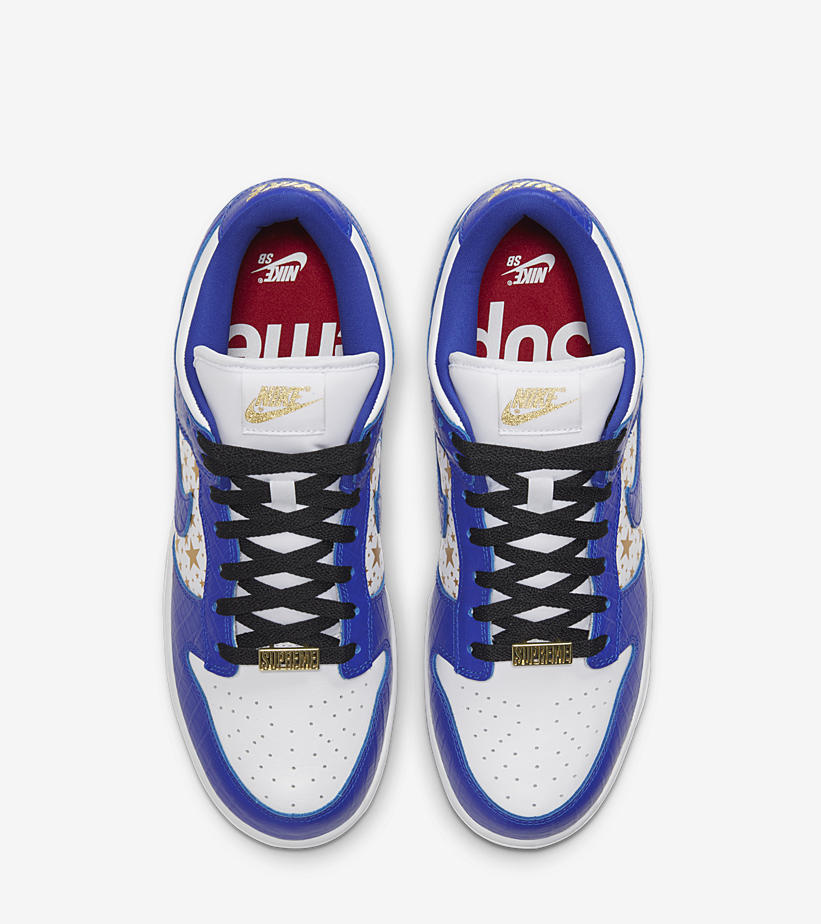 国内 3/6 発売！シュプリーム × ナイキ SB ダンク ロー OG QS “クロコスキン/ゴールドスター” (SUPREME NIKE SB DUNK LOW OG QS “Croc Skin/Gold Stars”) [DH3228-100,101,102,103]
