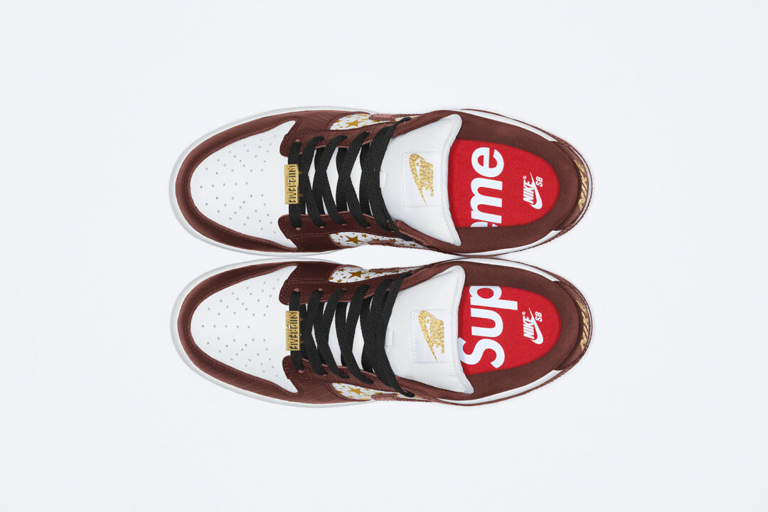 国内 3/6 発売！シュプリーム × ナイキ SB ダンク ロー OG QS “クロコスキン/ゴールドスター” (SUPREME NIKE SB DUNK LOW OG QS “Croc Skin/Gold Stars”) [DH3228-100,101,102,103]