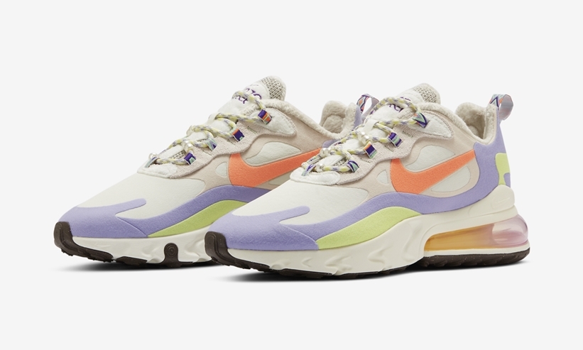 ナイキ エア マックス 270 リアクト “ホワイト/パープル/オレンジ” (NIKE AIR MAX 270 REACT “White/Purple/Orange”) [DC3276-101]