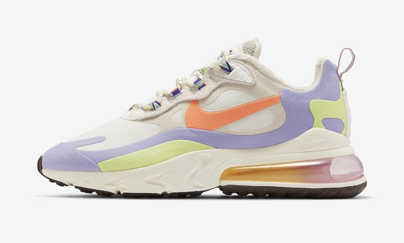 ナイキ エア マックス 270 リアクト “ホワイト/パープル/オレンジ” (NIKE AIR MAX 270 REACT “White/Purple/Orange”) [DC3276-101]