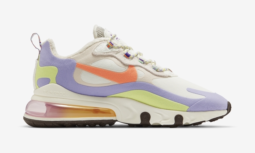 ナイキ エア マックス 270 リアクト “ホワイト/パープル/オレンジ” (NIKE AIR MAX 270 REACT “White/Purple/Orange”) [DC3276-101]