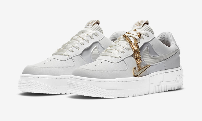 12/5 発売！ナイキ ウィメンズ エア フォース 1 ロー ピクセル “サミットホワイト/ダークビートルート” (NIKE WMNS AIR FORCE 1 LOW PIXEL “Summit White/Dark Beetroot”) [DC1160-100]