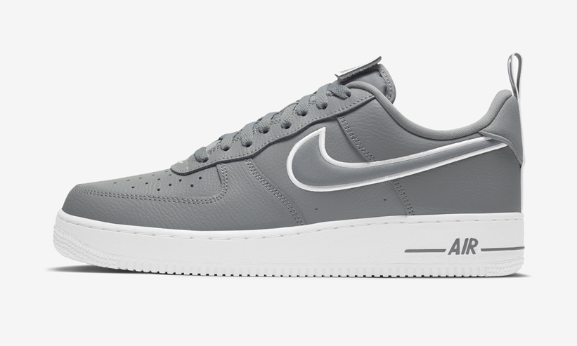 脱着式のシュータンラベル！ナイキ エア フォース 1 ロー “ブラック/グレー/ホワイト” (NIKE AIR FORCE 1 LOW “Black/Grey/White”) [DH2472-001,002,100]