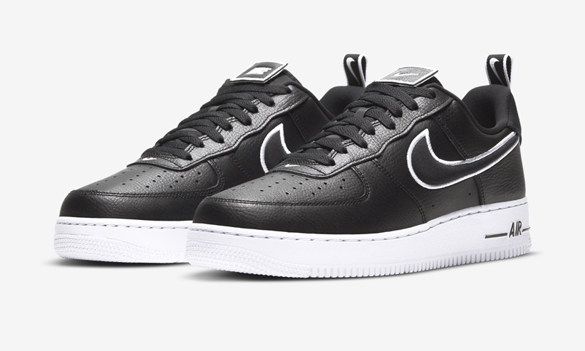 脱着式のシュータンラベル！ナイキ エア フォース 1 ロー “ブラック/グレー/ホワイト” (NIKE AIR FORCE 1 LOW “Black/Grey/White”) [DH2472-001,002,100]