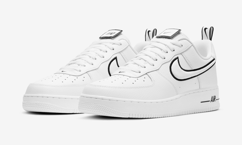 脱着式のシュータンラベル！ナイキ エア フォース 1 ロー “ブラック/グレー/ホワイト” (NIKE AIR FORCE 1 LOW “Black/Grey/White”) [DH2472-001,002,100]