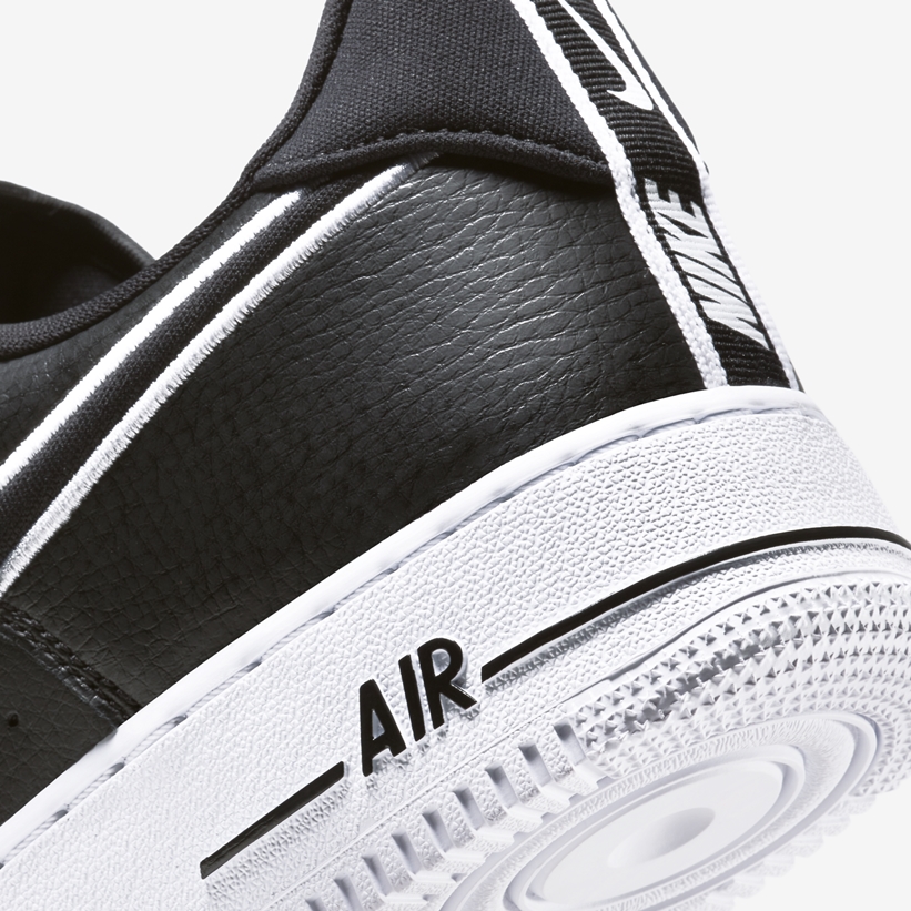 脱着式のシュータンラベル！ナイキ エア フォース 1 ロー “ブラック/グレー/ホワイト” (NIKE AIR FORCE 1 LOW “Black/Grey/White”) [DH2472-001,002,100]