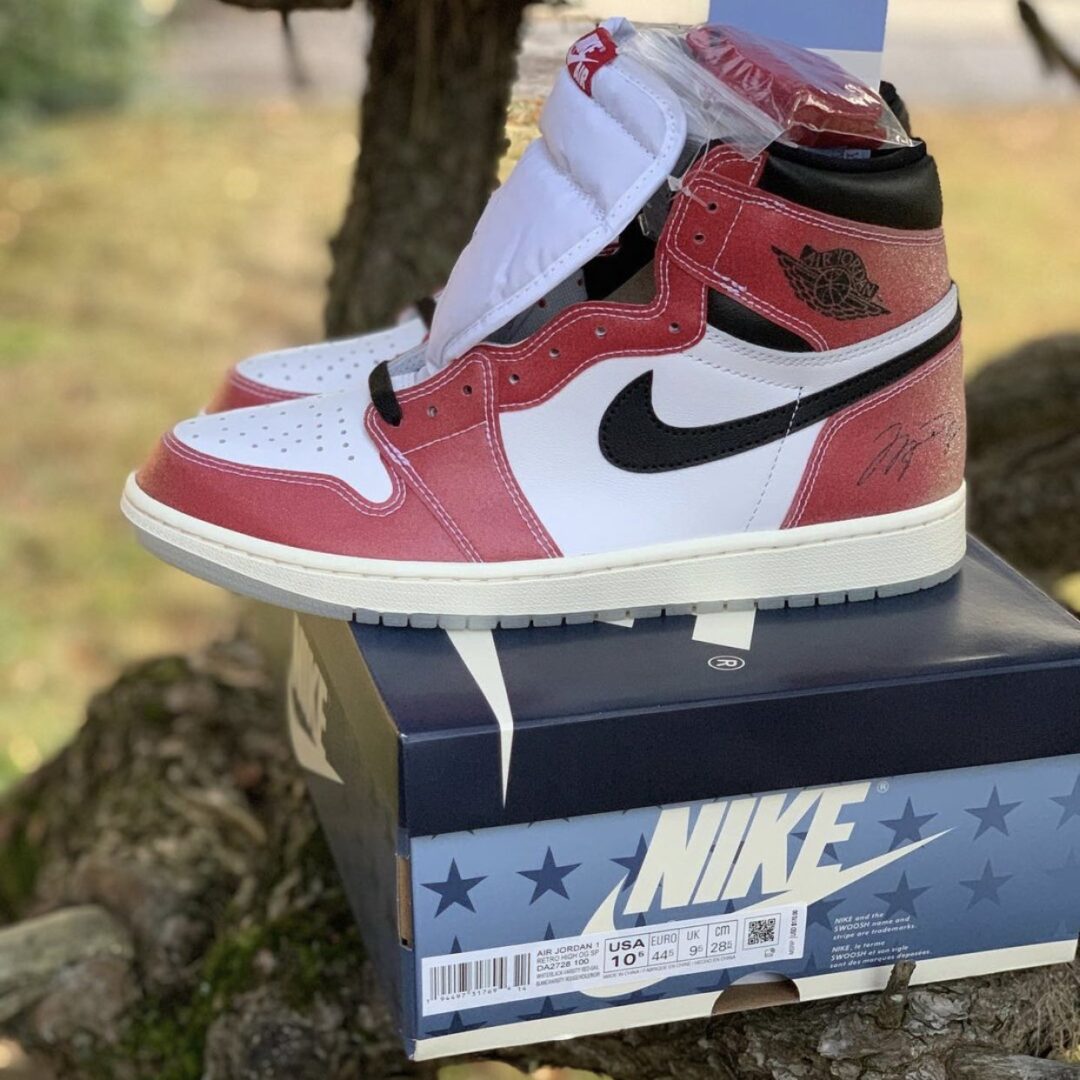 2021年 2/10 発売予定！Trophy Room × NIKE AIR JORDAN 1 HIGH OG SP “White/Varsity Red” (トロフィールーム ナイキ エア ジョーダン 1 ハイ OG SP “ホワイト/バーシティレッド”) [DA2728-100]