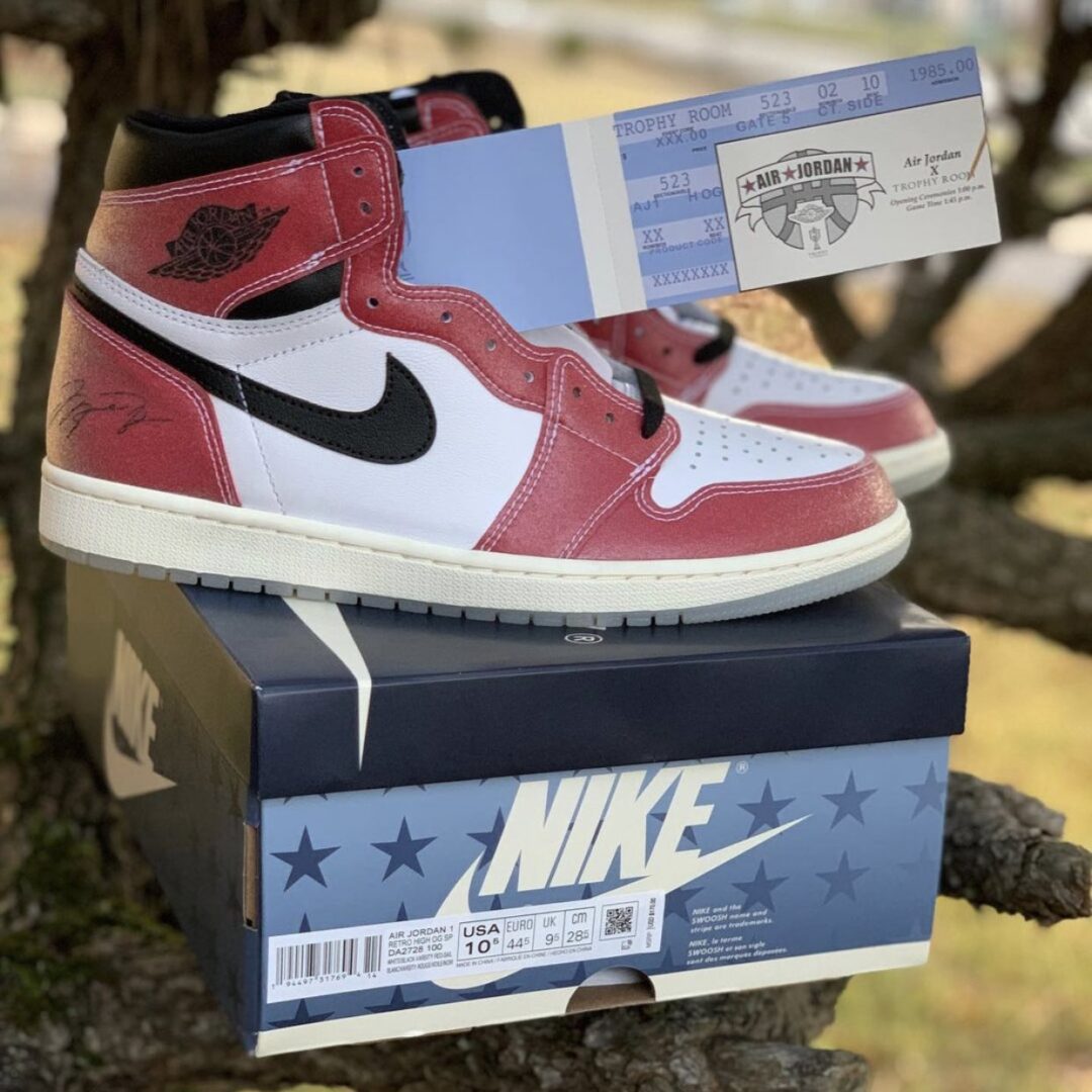 2021年 2/10 発売予定！Trophy Room × NIKE AIR JORDAN 1 HIGH OG SP “White/Varsity Red” (トロフィールーム ナイキ エア ジョーダン 1 ハイ OG SP “ホワイト/バーシティレッド”) [DA2728-100]