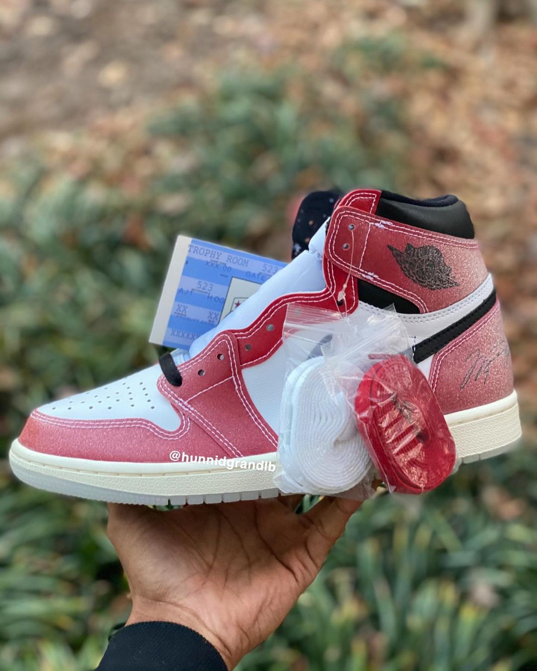 2021年 2/10 発売予定！Trophy Room × NIKE AIR JORDAN 1 HIGH OG SP “White/Varsity Red” (トロフィールーム ナイキ エア ジョーダン 1 ハイ OG SP “ホワイト/バーシティレッド”) [DA2728-100]