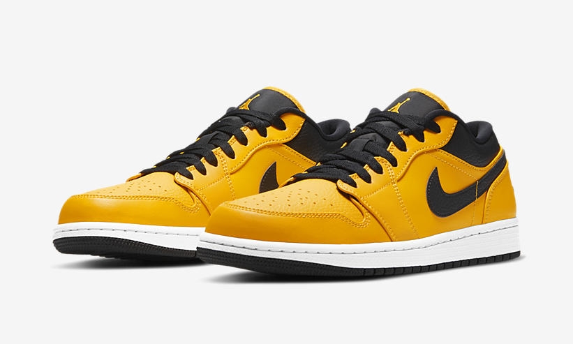 2/12 発売！ナイキ エア ジョーダン 1 ロー “ユニバーシティゴールド/ブラック/ホワイト” (NIKE AIR JORDAN 1 LOW “University Gold/Black/White”) [553558-700]