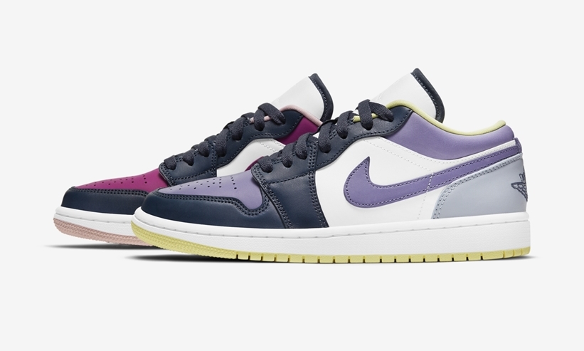 海外 1/25 発売予定！ナイキ エア ジョーダン 1 ロー “パープル/マゼンタ/マルチ” (NIKE AIR JORDAN 1 LOW “Purple/Magenta/Multi”) [DJ4342-400]