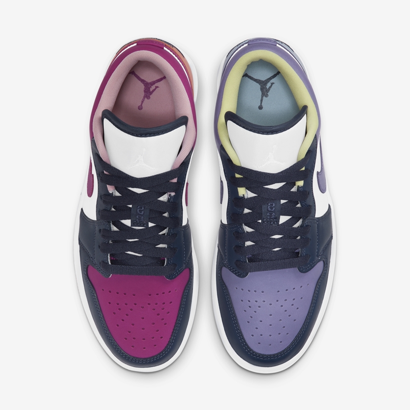 海外 1/25 発売予定！ナイキ エア ジョーダン 1 ロー “パープル/マゼンタ/マルチ” (NIKE AIR JORDAN 1 LOW “Purple/Magenta/Multi”) [DJ4342-400]