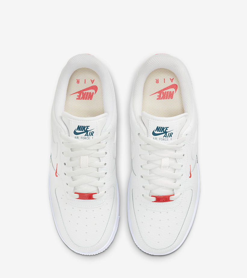 ナイキ ウィメンズ エア フォース 1 ロー “ダブル ミニ スウッシュ” サミットホワイト (NIKE WMNS AIR FORCE 1 LOW “Double Mini Swoosh” Summit White) [CT1989-101]