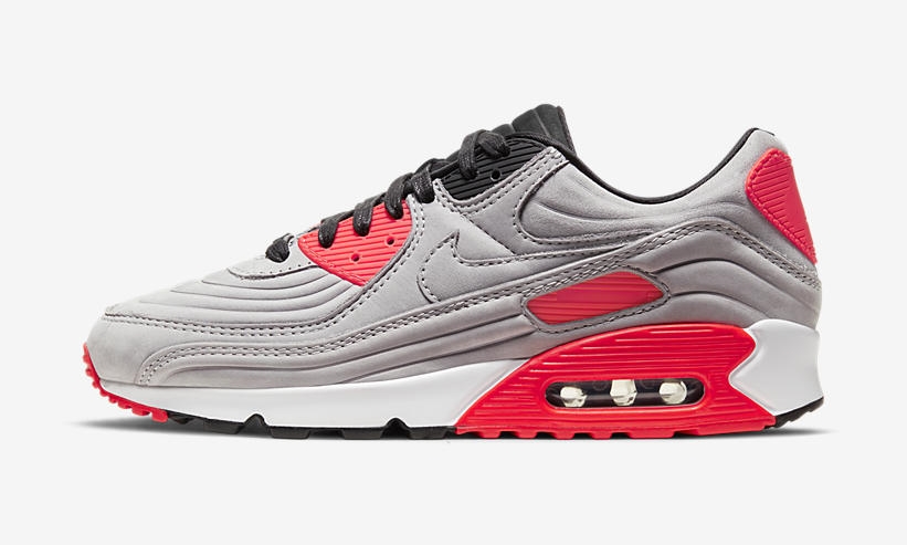 11/4 発売！ナイキ エア マックス 90 QS “ナイトシルバー/ブライトクリムゾン” (NIKE AIR MAX 90 QS “Night Silver/Bright Crimson”) [CZ7656-001]