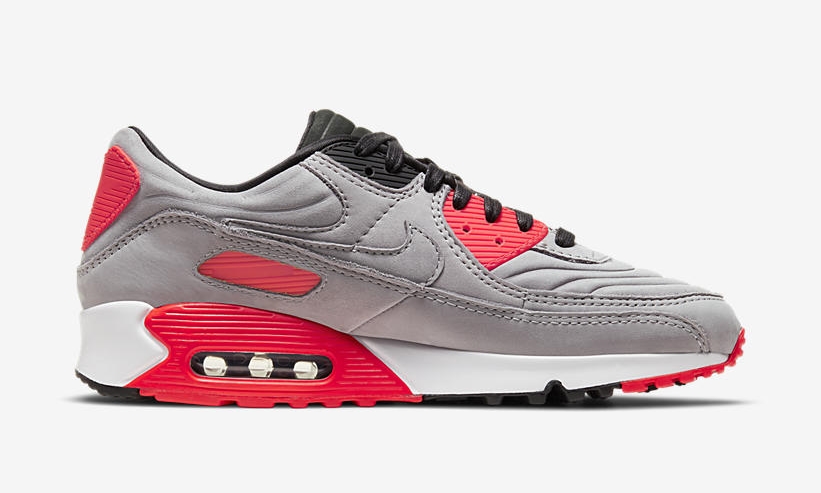 11/4 発売！ナイキ エア マックス 90 QS “ナイトシルバー/ブライトクリムゾン” (NIKE AIR MAX 90 QS “Night Silver/Bright Crimson”) [CZ7656-001]