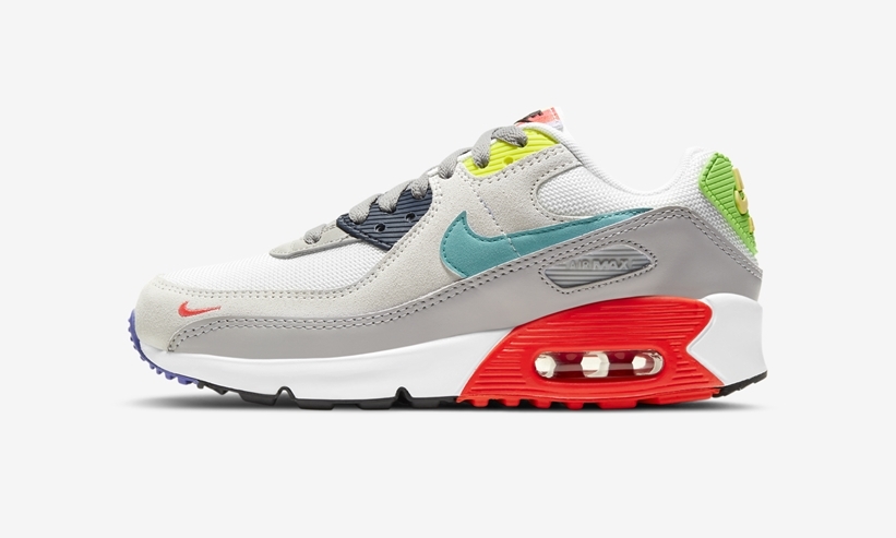 ナイキ GS エア マックス 90 “ホワイト/グレー/マルチ” (NIKE GS AIR MAX 90 “White/Grey/Multi”) [DA5653-001]