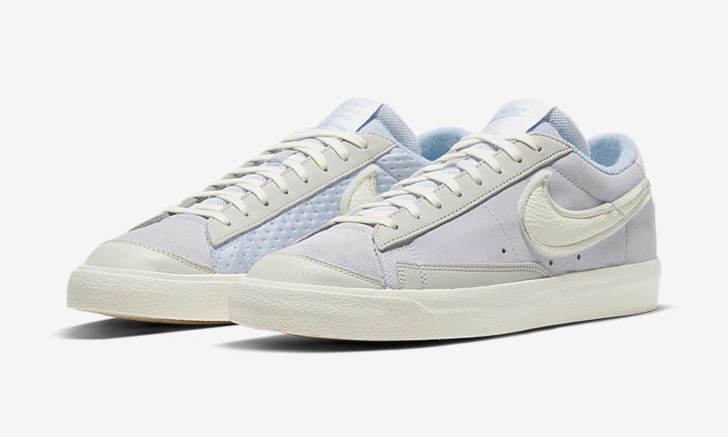 ナイキ ブレーザー ロー 77 ビンテージ “フットボールグレー/セイル/サイキックブルー” (NIKE BLAZER LOW 77 VINTAGE “Football Grey/Sail/Psychic Blue”) [DH4101-001]