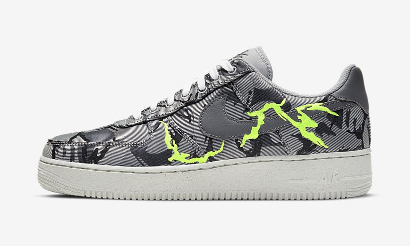 国内 1/7 発売！ナイキ エア フォース 1 07 ロー LX “ライトスモークグレー/エレクトリックグリーン” (NIKE AIR FORCE 1 07 LOW LX “Light Smoke Grey/Electric Green”) [CV1725-001]