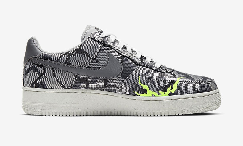 国内 1/7 発売！ナイキ エア フォース 1 07 ロー LX “ライトスモークグレー/エレクトリックグリーン” (NIKE AIR FORCE 1 07 LOW LX “Light Smoke Grey/Electric Green”) [CV1725-001]