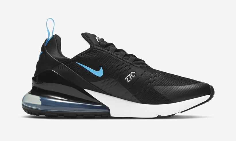 ナイキ エア マックス 270 “ブラック/ホワイト/ユニバーシティブルー” (NIKE AIR MAX 270 “Black/White/University Blue”) [DD7120-001]