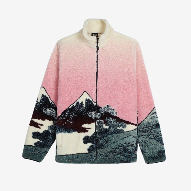 富士山やニューヨークの夜景を表現したマウンテンフリースがSNSにて11/13発売 (SNS Fleece)