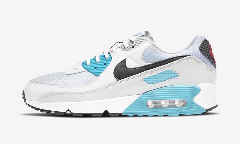 ナイキ エア マックス 90 “ホワイト/アイアングレー/クロリーンブルー” (NIKE AIR MAX 90 “White/Iron Grey/Chlorine Blue”) [CV8839-100]