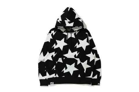 A BATHING APEからアーカイブデザインである「STA PATTERN」を使用したプルオーバーフーディー「RELAXED STA PATTERN PULLOVER HOODIE」が11/14発売 (ア ベイシング エイプ)