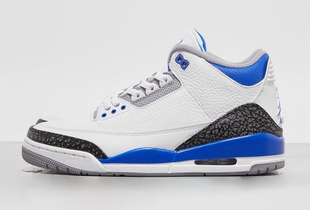 【国内 7/10 発売】ナイキ エア ジョーダン 3 レトロ “ホワイト/ブラック/レーサーブルー” (NIKE AIR JORDAN 3 RETRO “White/Black/Cement Grey/Racer Blue”) [CT8532-145]