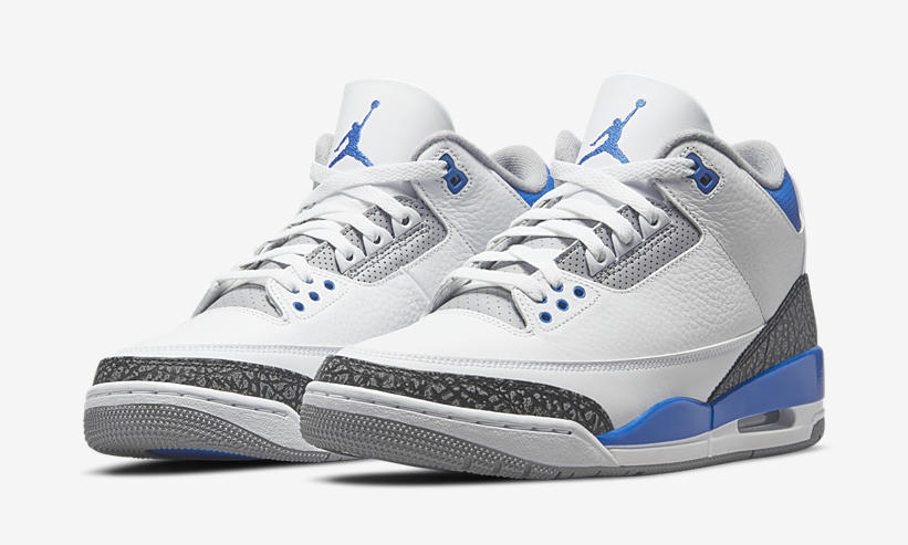 【国内 7/10 発売】ナイキ エア ジョーダン 3 レトロ “ホワイト/ブラック/レーサーブルー” (NIKE AIR JORDAN 3 RETRO “White/Black/Cement Grey/Racer Blue”) [CT8532-145]