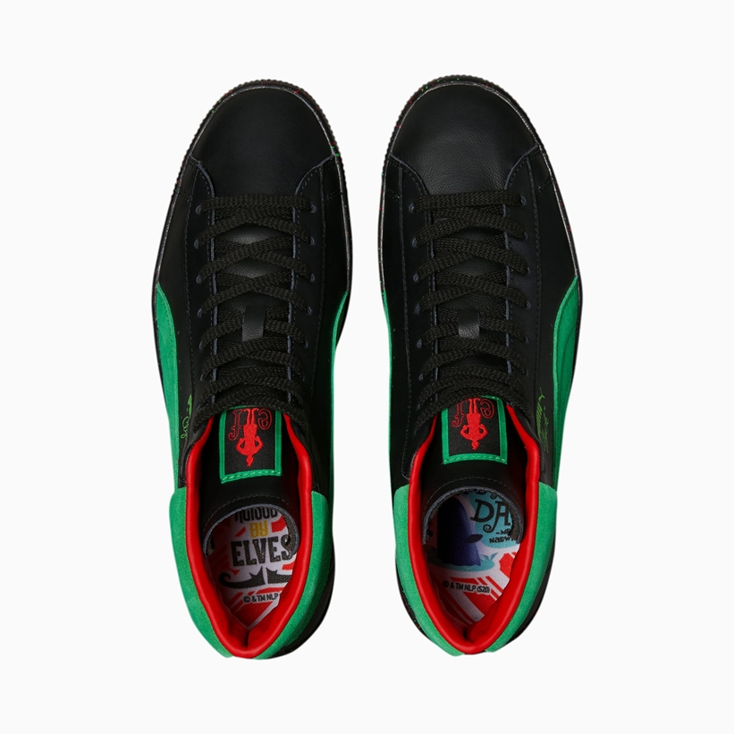 11/19 発売！映画「エルフ」× プーマ クライド ミッド “ブラック/グリーン” (Elf PUMA CLYDE MID “Puma Black/Bright Green”) [381313-01]