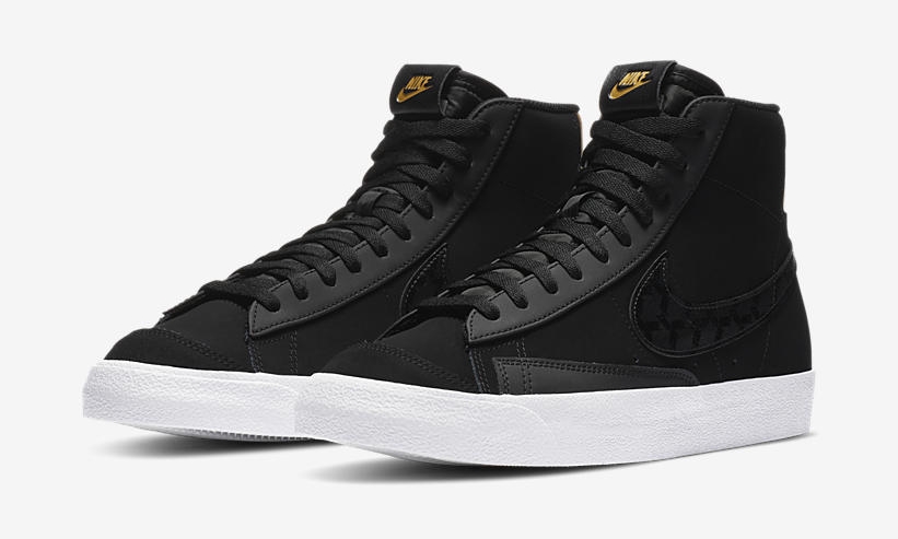 11/21 発売！ナイキ ブレーザー ミッド 77 “マットブラック/メタリックゴールド” (NIKE BLAZER MID 77 “Matte Black/Metallic Gold”) [DD6614-001]