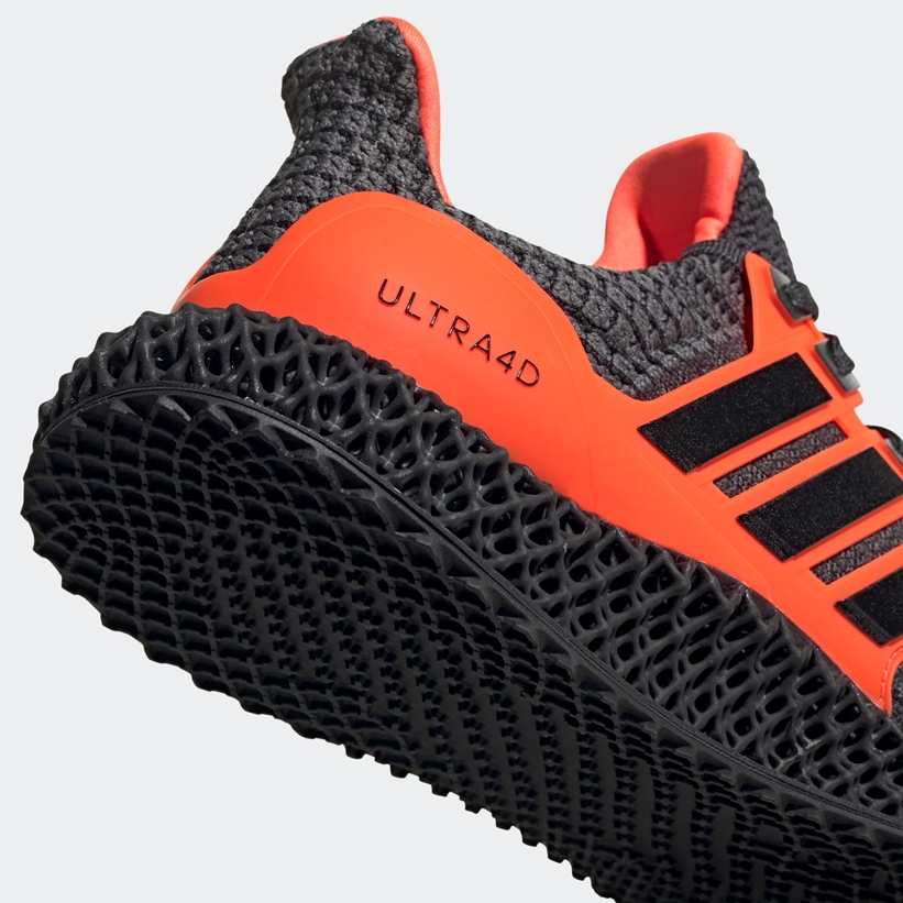 12/12 発売！adidas ULTRA 4D 5.0 “Core Black/Solar Orange” (アディダス ウルトラ 4D 5.0 “コアブラック/ソーラーオレンジ”) [G58159]