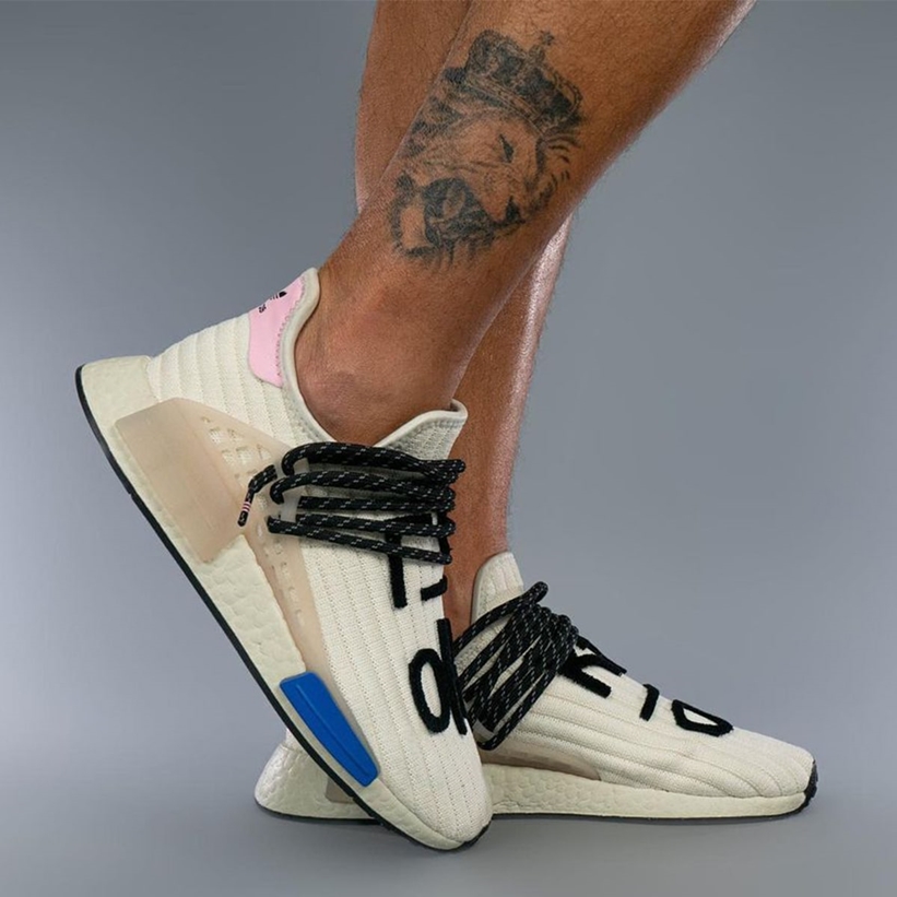 Pharrell Williams x adidas Originals NMD TRAIL HU “Cream/Blue/Pink” (ファレル・ウィリアムス アディダス オリジナルス エヌエムディー “クリーム/ブルー/ピンク”)