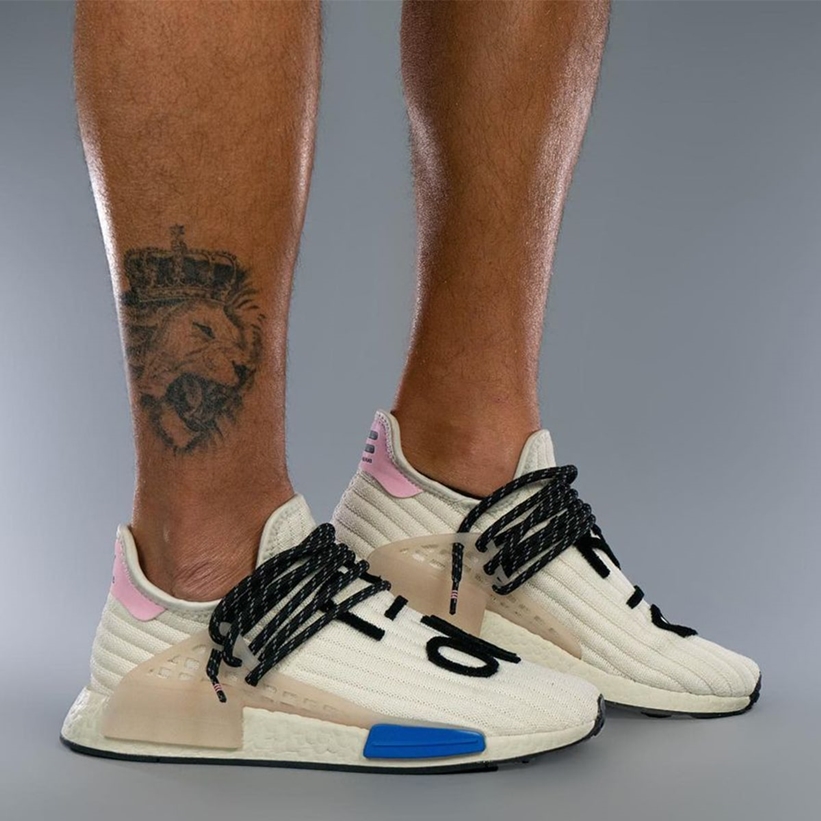 Pharrell Williams x adidas Originals NMD TRAIL HU “Cream/Blue/Pink” (ファレル・ウィリアムス アディダス オリジナルス エヌエムディー “クリーム/ブルー/ピンク”)