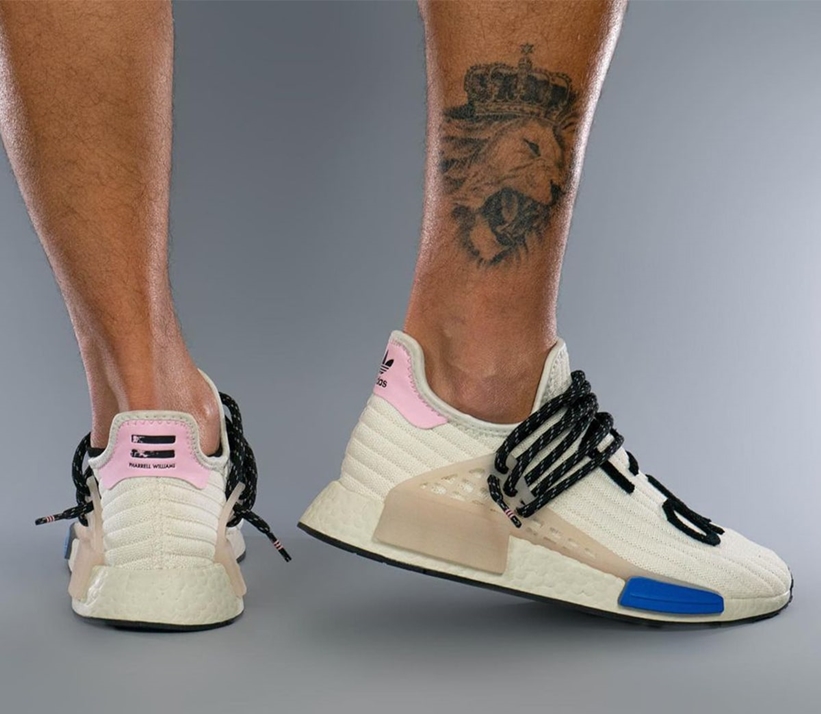 Pharrell Williams x adidas Originals NMD TRAIL HU “Cream/Blue/Pink” (ファレル・ウィリアムス アディダス オリジナルス エヌエムディー “クリーム/ブルー/ピンク”)