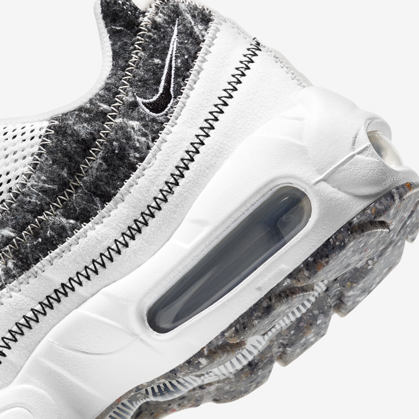 ナイキ エア マックス 95 クレーター “ホワイト/グレー/ボルト” (NIKE AIR MAX 95 CRATER “White/Grey/Volt”) [CV8830-100]