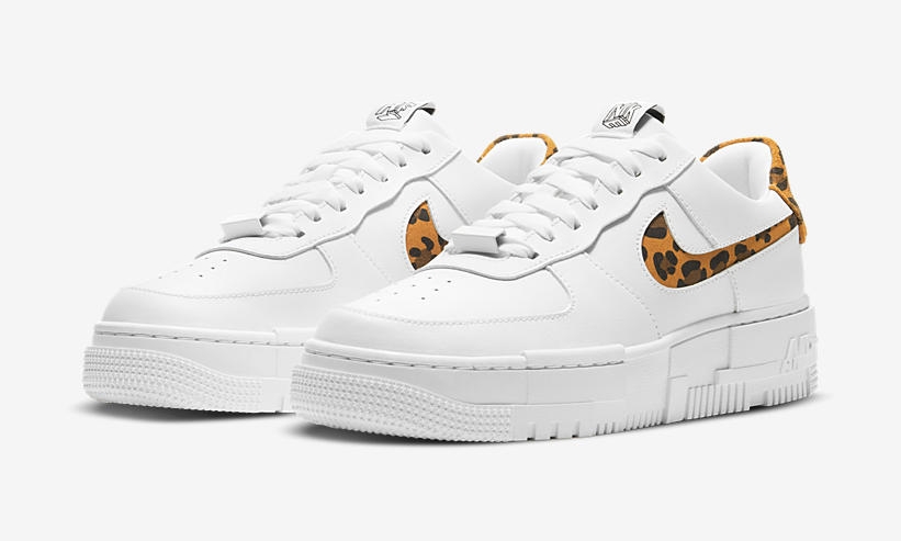 国内 1/22 発売！ナイキ ウィメンズ エア フォース 1 ロー ピクセル SE “ホワイト/レオパード” (NIKE WMNS AIR FORCE 1 LOW PIXEL SE “White/Leopard”) [CV8481-100]