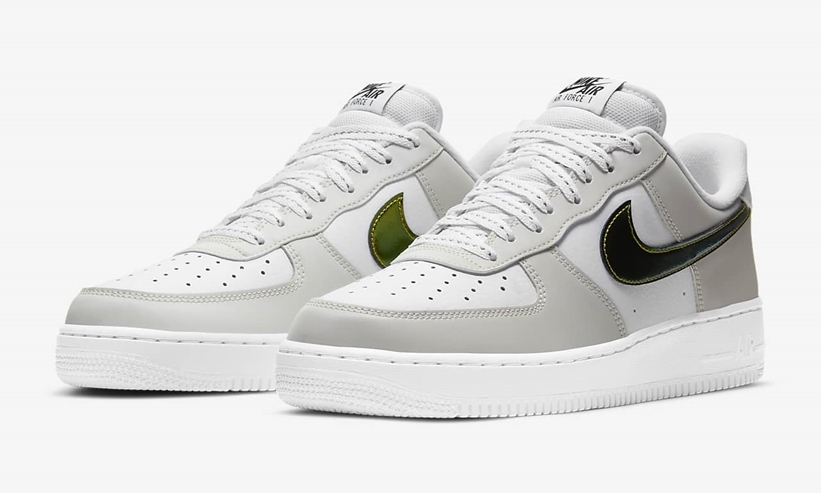 ナイキ エア フォース 1 07 ロー “メタリックサミットホワイト/ホワイト/ブラック” (NIKE AIR FORCE 1 07 LOW “Metallic Summit White/White/Black”) [DC9029-100]