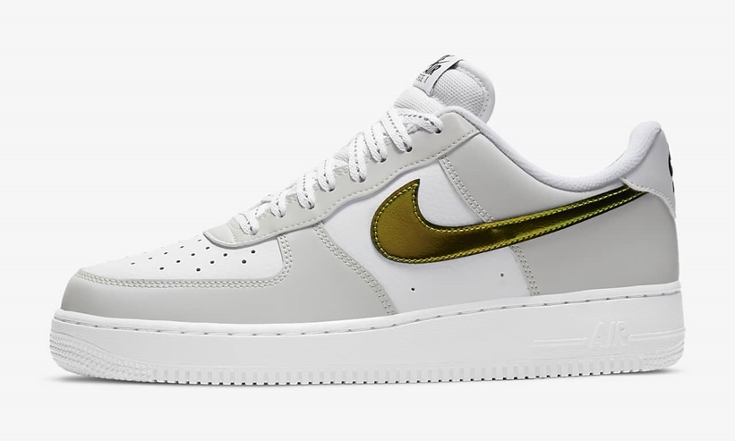 ナイキ エア フォース 1 07 ロー “メタリックサミットホワイト/ホワイト/ブラック” (NIKE AIR FORCE 1 07 LOW “Metallic Summit White/White/Black”) [DC9029-100]